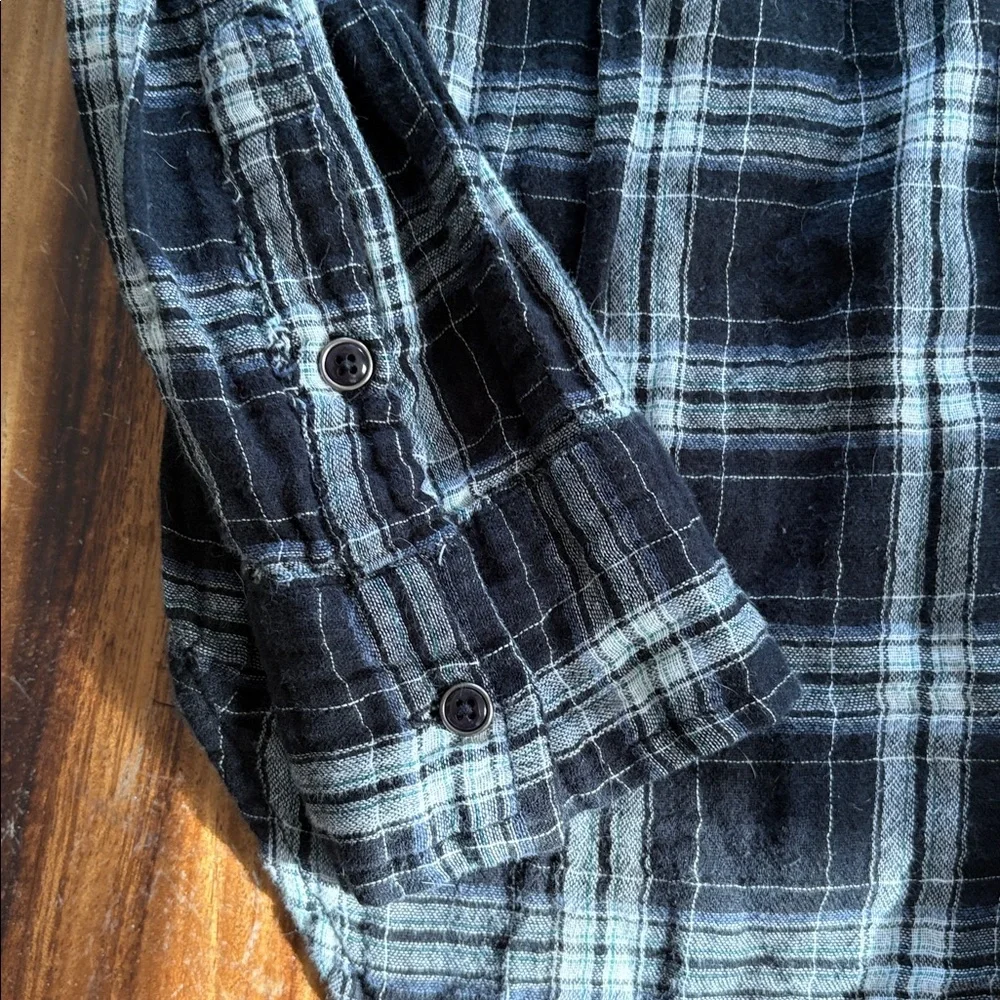 KRAZY KAT Black and White Plaid Shirt - Picture 7 of 7